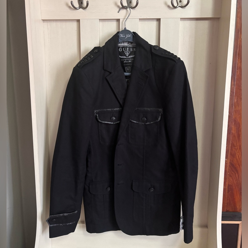 Guess Jacket men’s medium, punk rocker/ goth NWOT